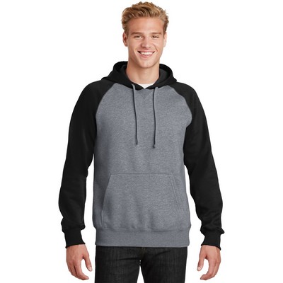 Sport-Tek® Raglan Colorblock Pullover Hooded Sweatshirt.