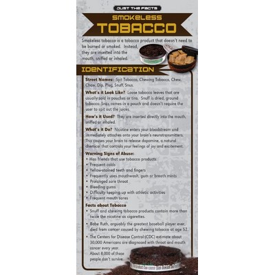 Smokeless Tobacco Just the Facts Rack Card (4" x 9")