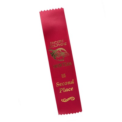 1.625" x 4" Pin Back Display Ribbon