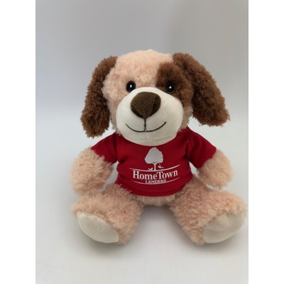 Plush Buddies 9" Sitting Dog w/ Eye Spot