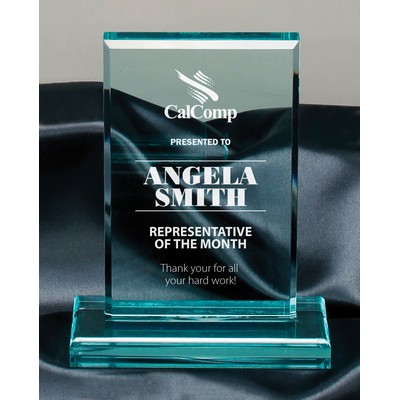 Rectangle Jade Acrylic on Base