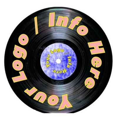 33 RPM LP/Album Maxi Magnet w/ Strip Magnet (6 Square Inch)