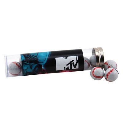 Tube w/Chocolate Baseballs