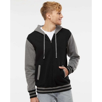 Independent Trading Co.® Unisex Heavyweight Varsity Full-Zip Hooded Sweatshirt