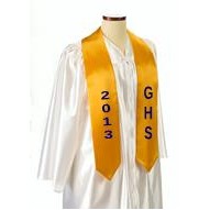 Custom 60" Graduation Sash - Gold