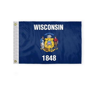 Wisconsin Flags 12x18 inch