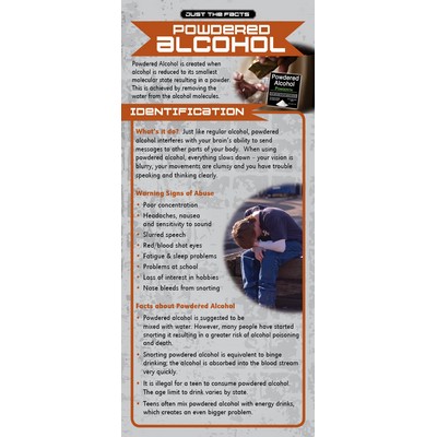 Powdered Alcohol Just the Facts Rack Card (4" x 9")