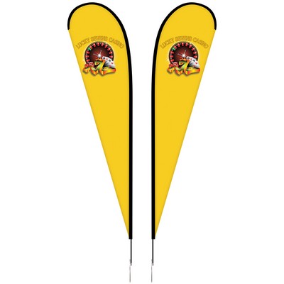12' Double Sided Portable Teardrop Banner w/Hardware Set
