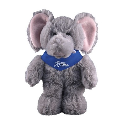 Soft Plush Stuffed Elephant with Bandana