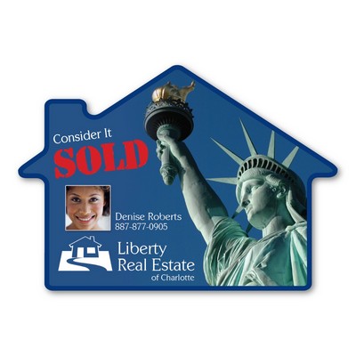 House Shape Magnet - 4.25" x 3" - 20 mil