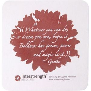 60 Pt. 3.5" High Density Pulp Board Coaster (Square)