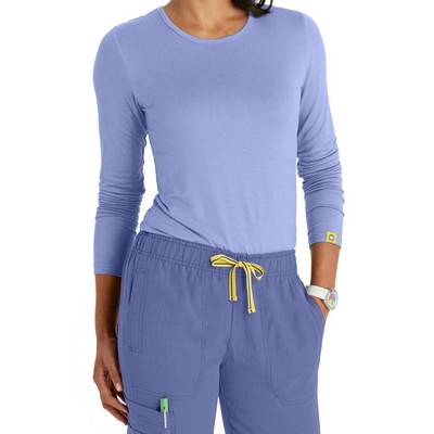 WonderWink Women's Silky Long Sleeve Underscrub Tee