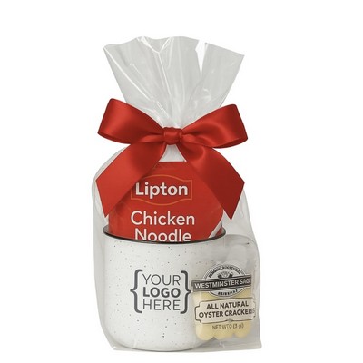 Camper Mug w/Soup and Crackers