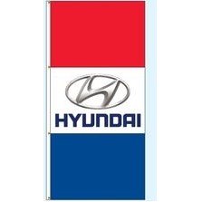 Double Faced Free Flying Drape Flags (Hyundai® Silver)