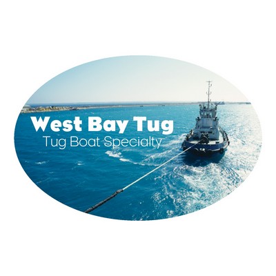 Oval Sticker | 2" x 3"| White Vinyl | Ultra Removable Adh Back | Digital