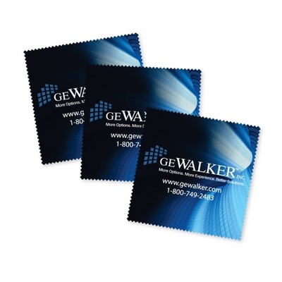 Custom Full Color Process Microfiber Cloth (5"x5") (48 Hour Delivery)