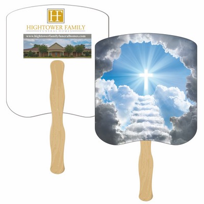 Stairway to Heaven Hand Fan Full Color (2 Sides)