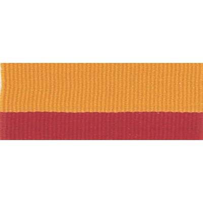 Red/Gold Neck Ribbon w/Snap Clip (1½")