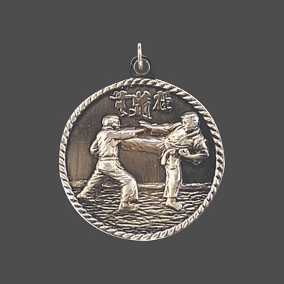 Gold Karate/Martial Arts Medal (2")