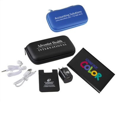 Madison 6 Piece 4000mAh Phone Gift Set (Blue)