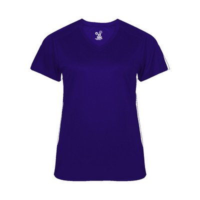 Badger Sport Ladies Ultimate Softlock™ V Neck Tee