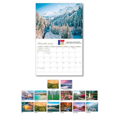 2027 Scenic Wall Calendar