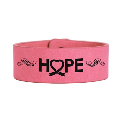 Medium Leatherette Cuff Bracelet