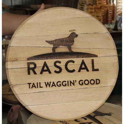 Oak Wood Barrel Head Signs