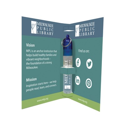 Tek Booklet 2 with Mini Hand Sanitizer Spray Keychain