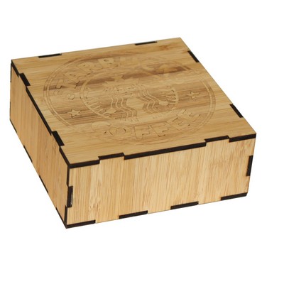 4" Wooden Coaster Box