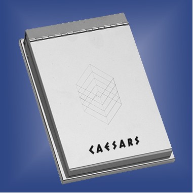 Silver Plated Brass Memo Holder