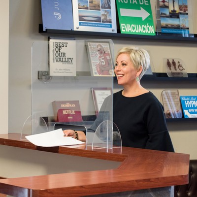 3/16" Top Line Single Panel Counter Shield C