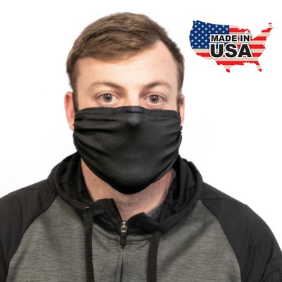 Black Microfiber Face Mask