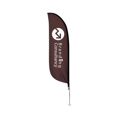2.5' x 15.42' Feather Flag Double Sided Package w/Cross Base