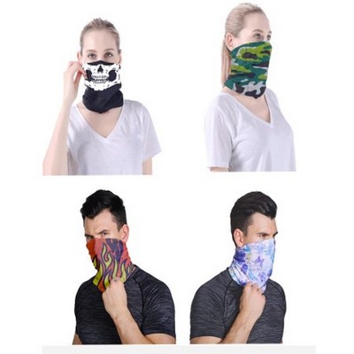 2 Ply Full Color Sublimated Magic Polyester Gaiter Scarf