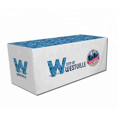 Heavy Duty Tablecloth FITTED 3 Side 6' 250g WRINKLE FREE