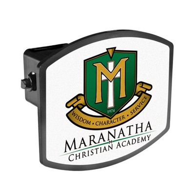 Arched ABS Plastic Hitch Cover (5' x 4 3/8") Digital Imprint