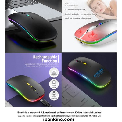 iBank ® Bluetooth Wireless Mouse, LED Slim Dual Mode (Bluetooth 5.1 and 2.4G Wireless)