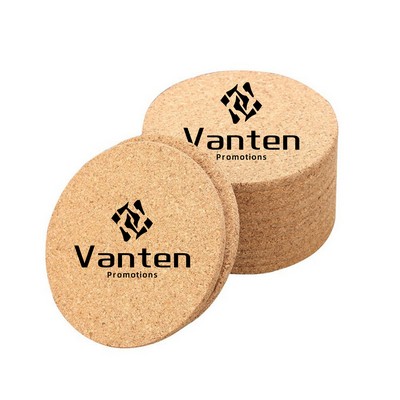 Round Cork Coaster