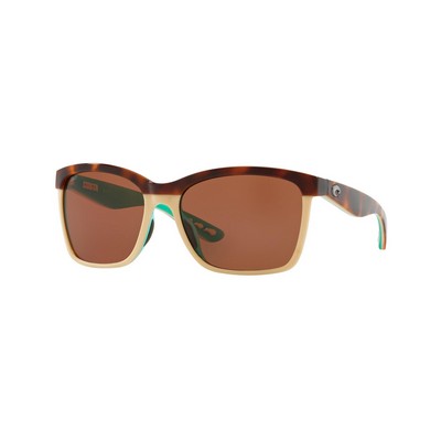 Costa Del Mar® Anaa Retro Tort/Cream/Mint Sunglasses w/Copper Polarized Lenses