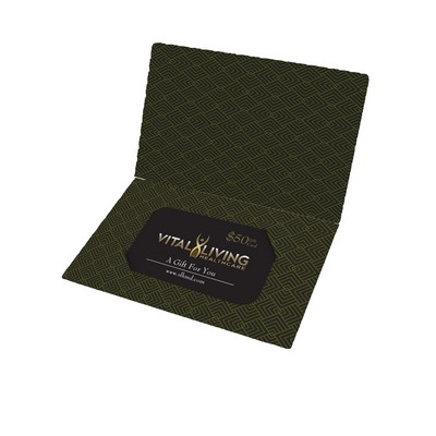 6" x 9" - Custom Gift Card Holders -14pt Cardstock + UV Coating