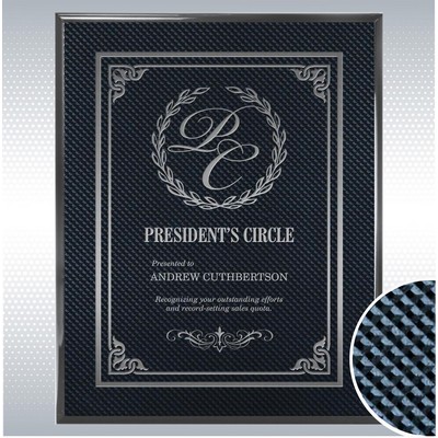 Piano Carbon Fiber Finish Plaque (6'' X 8")