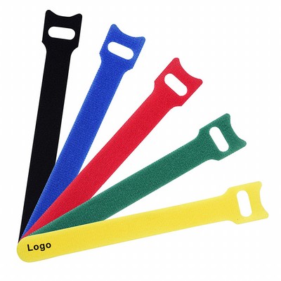Reusable Fastening Cable Ties 5.9" Hook and Loop Cord Tie