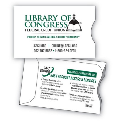 RFID Tyvek Sleeve/ 2 Color Imprint