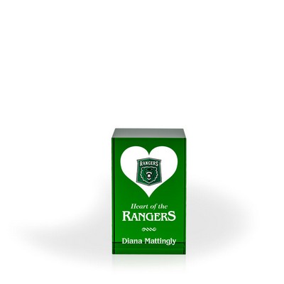 Alexis Green Crystal Column, Small - UV Printed