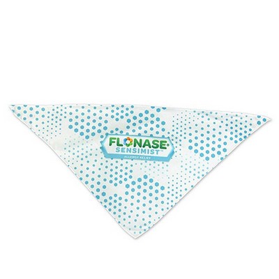 Small Full Color Sublimated Triangle Pet Bandana