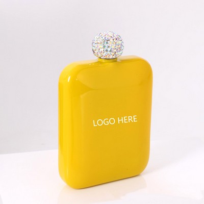 6 Oz. Stainless Steel Flask w/Diamond lid