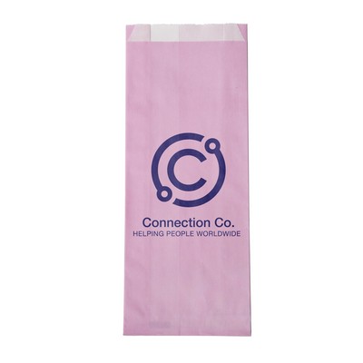 One-color Colored Paper Bag Pink (5" x 12" x 2")