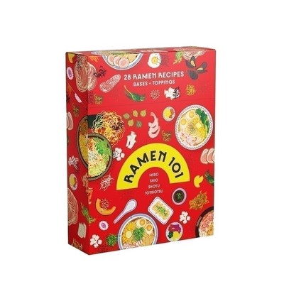 Ramen 101 Deck of Cards (28 Ramen Recipes: Bases + Toppings)