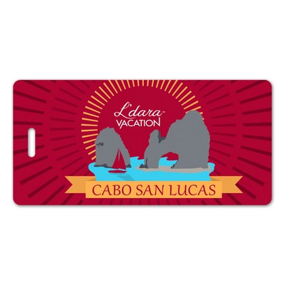 USA Made Waterproof Laminated Event Tag (2.125"x4.375") Rectangle